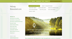 Desktop Screenshot of heilung-bewusstsein.com